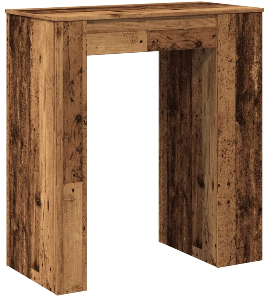 Baro stalas su lentynomis, medienos, 95x47x103,5cm, mediena