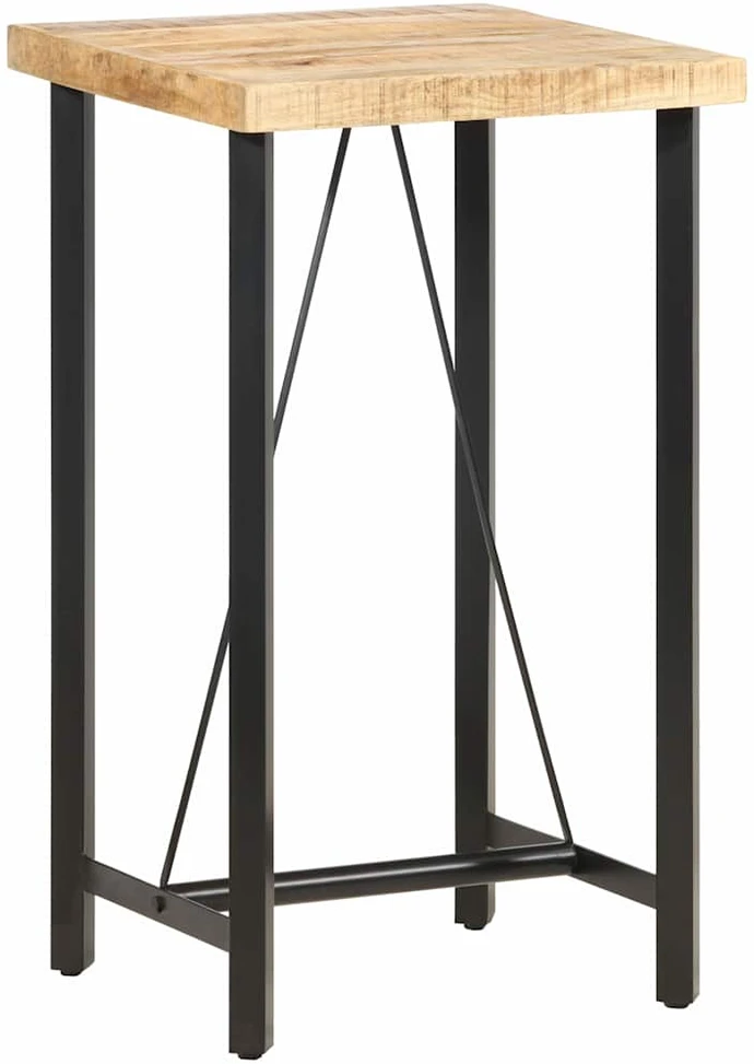 Baro staliukas, 60x60x107cm, neapdorota mango mediena