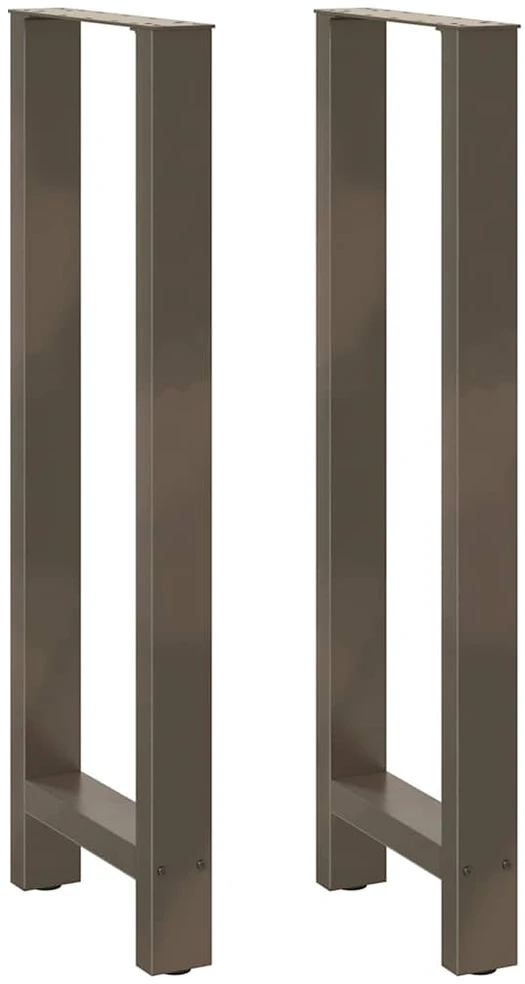Baro stalo kojos, 2 vnt., 40 x (110-111) cm, natūralus plienas