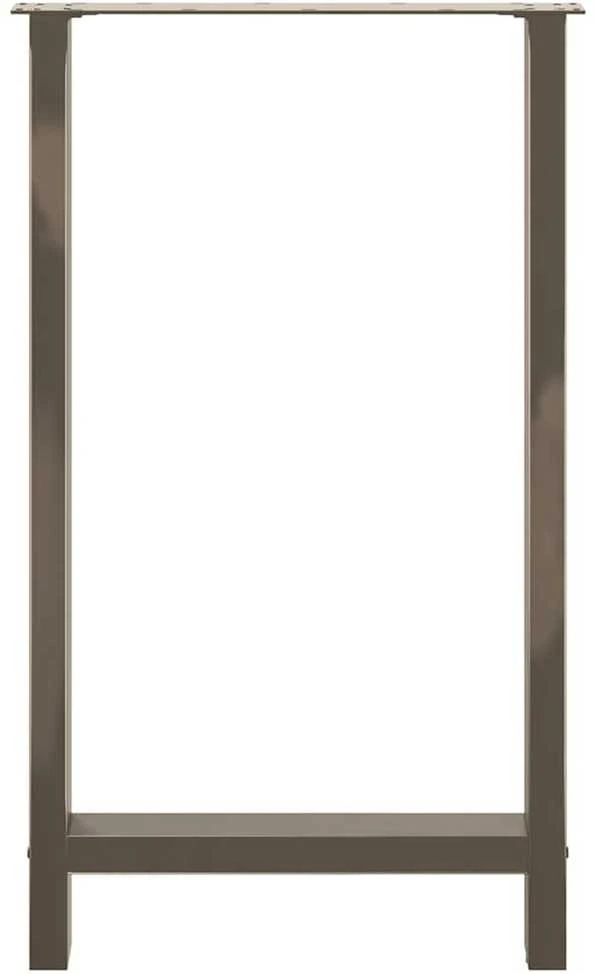 Baro stalo kojos, 2 vnt., 60x(100-101) cm, natūralus plienas