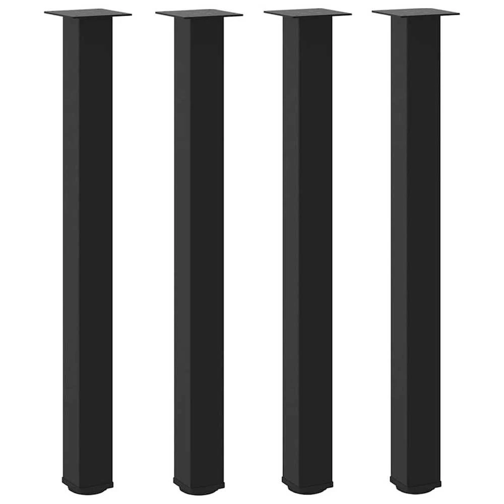 Baro stalo kojos, 4 vnt., juodos, 100-102 cm, plienas