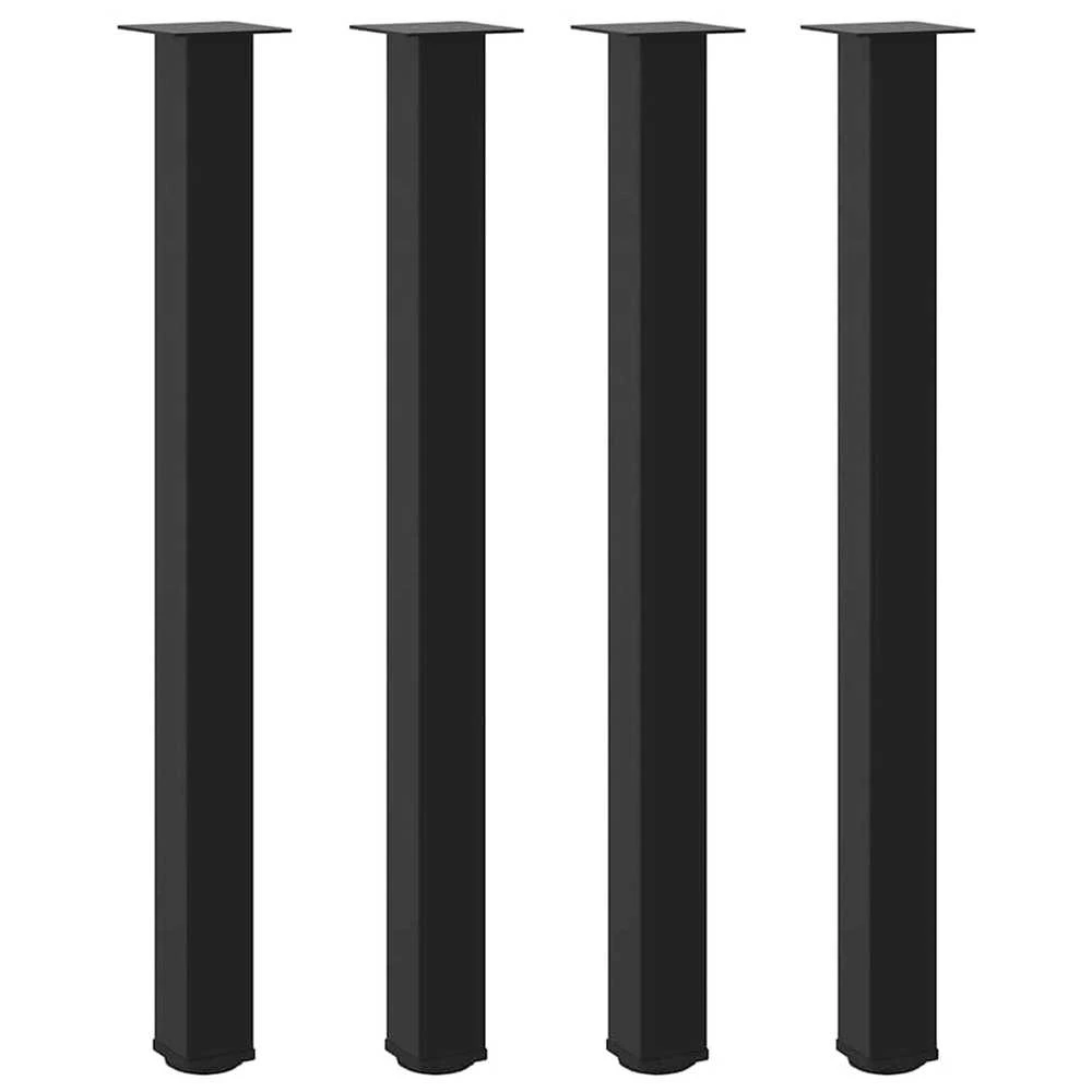 Baro stalo kojos, 4 vnt., juodos, 110-112 cm, plienas