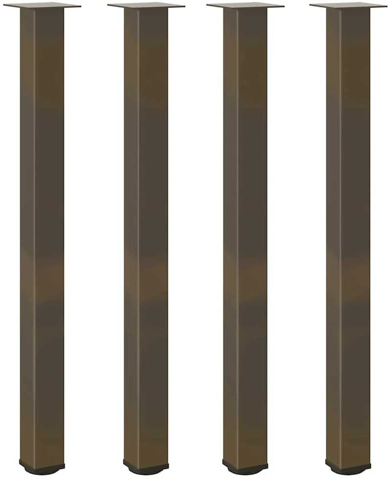 Baro stalo kojos, 4 vnt., natūralus plienas, 110–112 cm, plienas