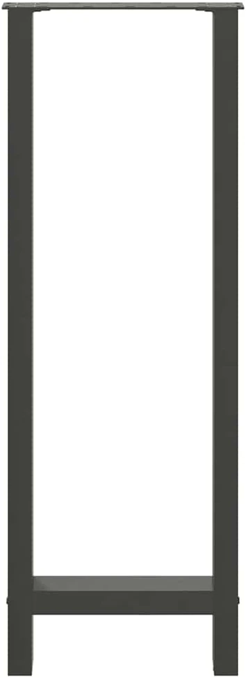 Baro stalo kojos, antracito spalvos, 2 vnt., 50x(110-111) cm, plienas