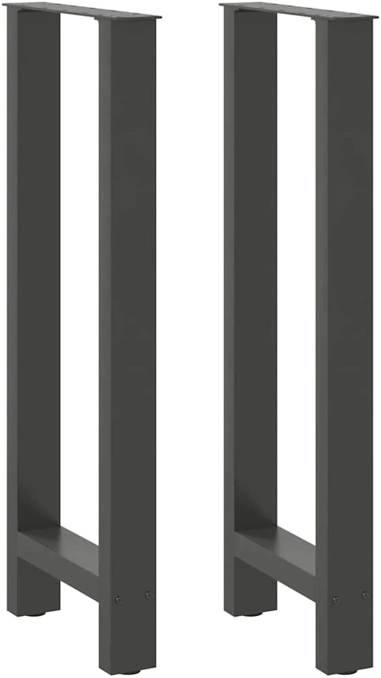 Kavos staliuko kojelės, antracito, 2 vnt., 40x(100-101)cm