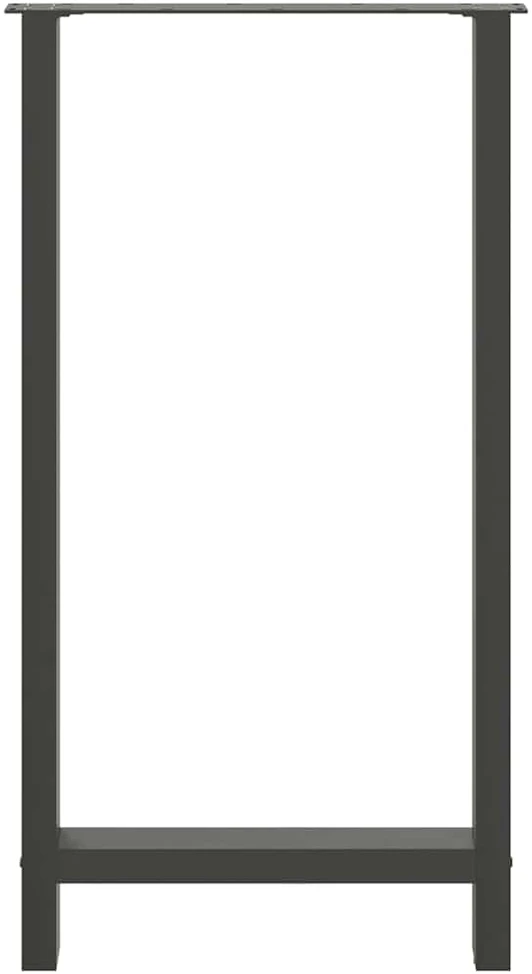 Kavos staliuko kojelės, antracito, 2 vnt., 60x(110-111)cm