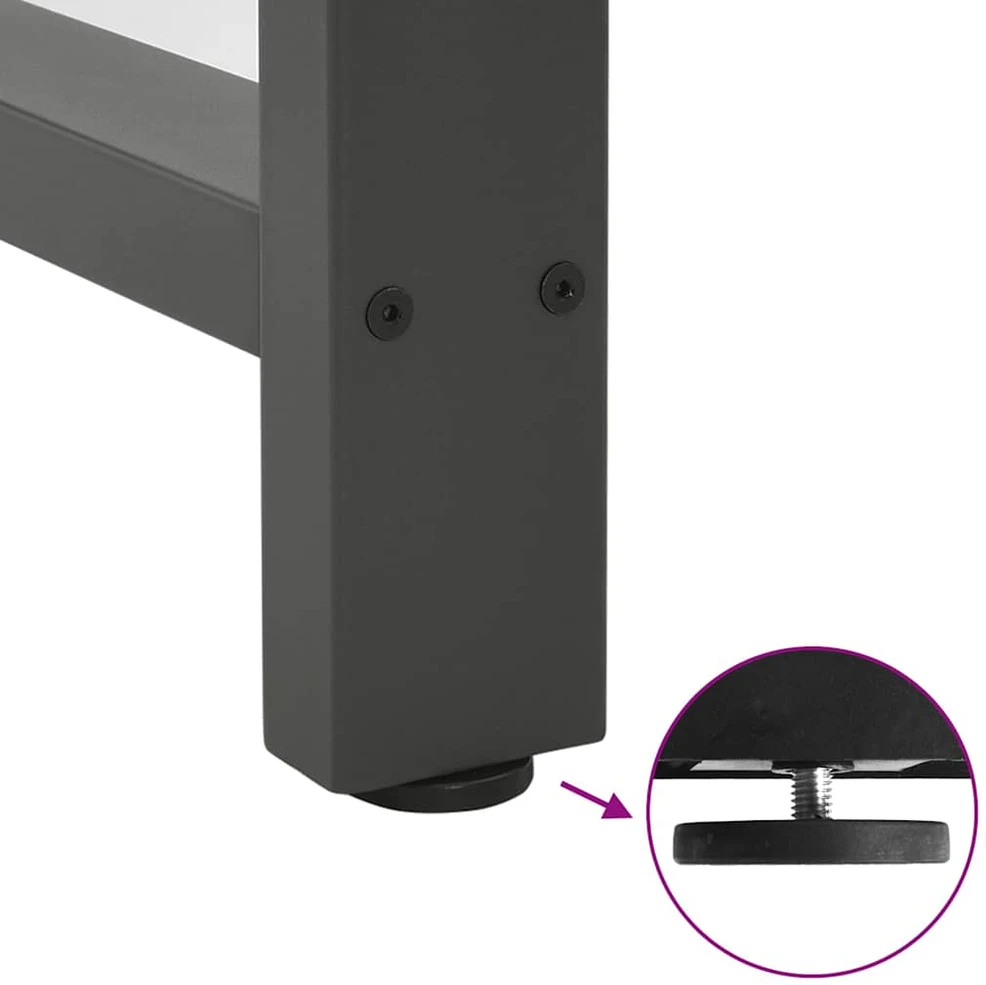 Kavos staliuko kojelės, antracito, 2 vnt., 40x(90-91)cm
