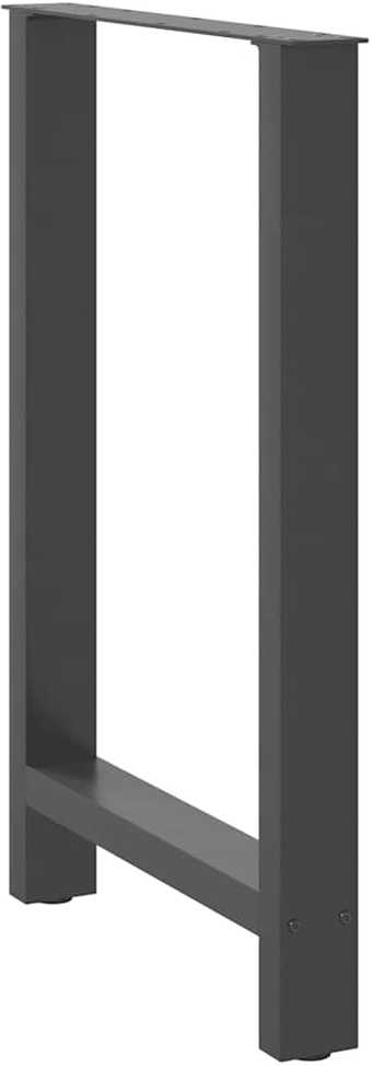 Baro stalo kojos, antracito spalvos, 2 vnt., 60x(90-91) cm, plienas
