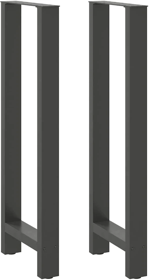 Baro stalo kojos, antracito spalvos, 2 vnt., 50x(110-111) cm, plienas
