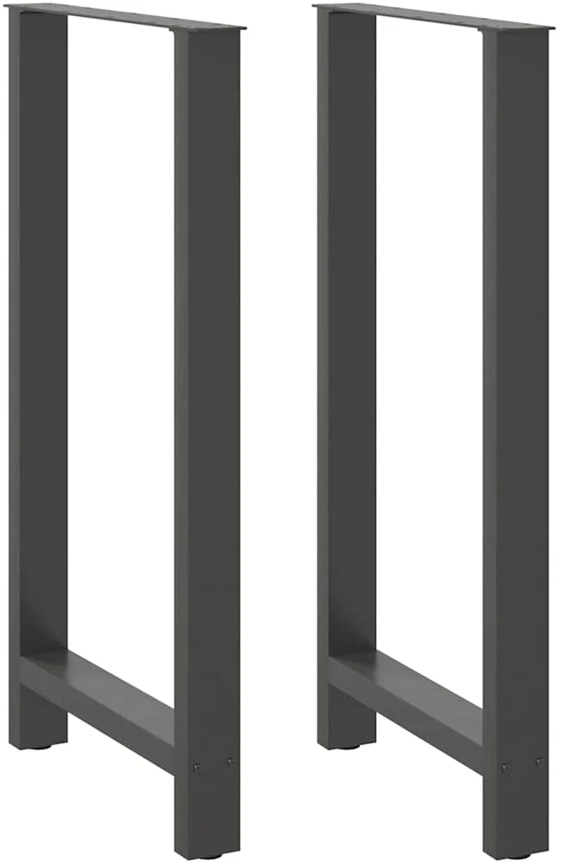 Kavos staliuko kojelės, antracito, 2 vnt., 60x(110-111)cm