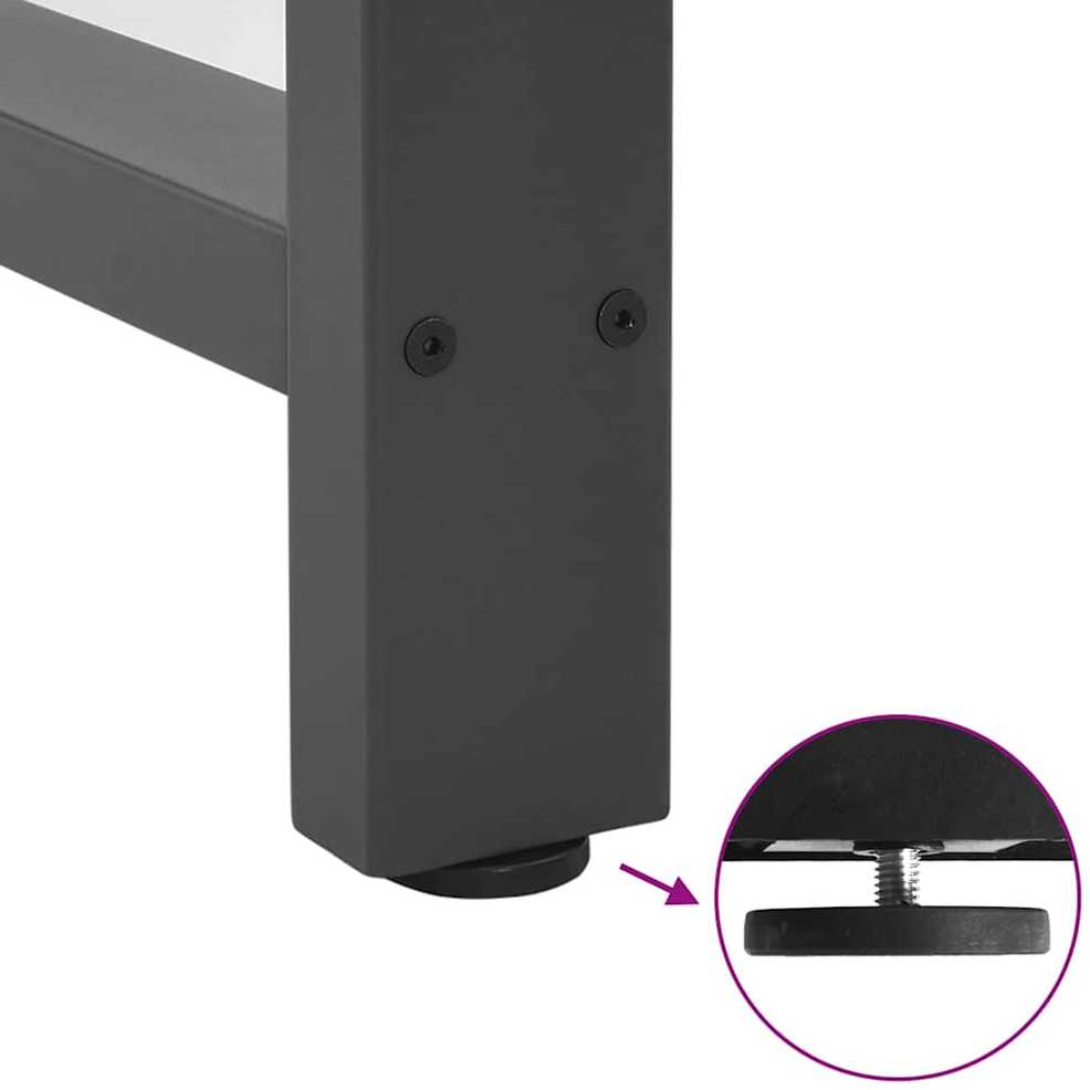 Kavos staliuko kojelės, antracito, 2 vnt., 50x(90-91)cm
