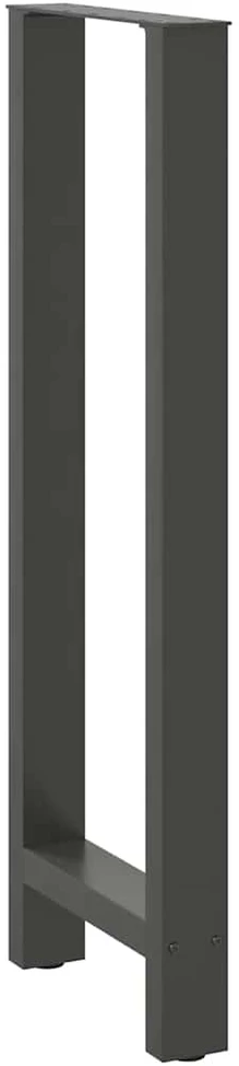 Baro stalo kojos, antracito spalvos, 2 vnt., 50x(110-111) cm, plienas