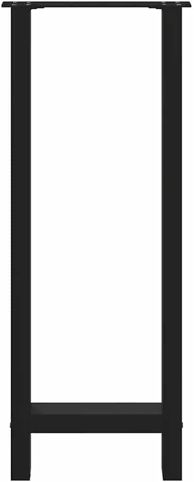 Baro stalo kojos, juodos, 2 vnt., 40x(100-101) cm, plienas