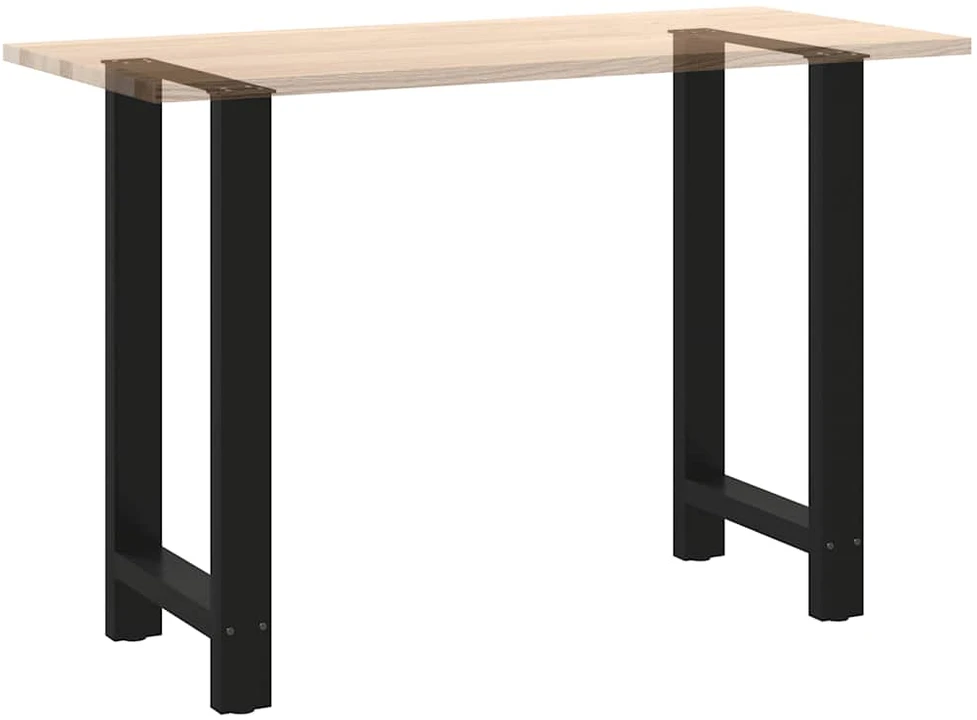 Kavos staliuko kojelės, juoda, 2 vnt., 40x(90-91)cm, plienas
