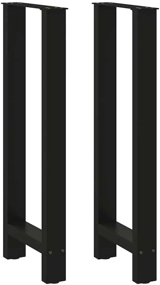 Baro stalo kojos, juodos, 2 vnt., 50x(100-101) cm, plienas