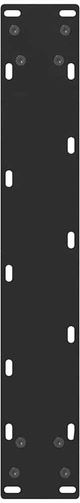 Baro stalo kojos, juodos, 2 vnt., 50x(110-111) cm, plienas