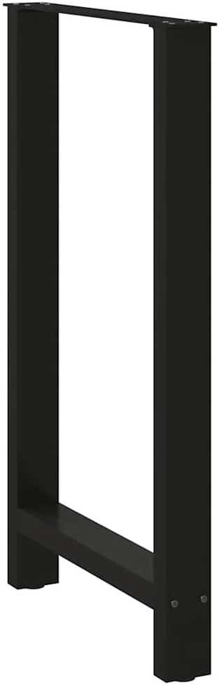 Baro stalo kojos, juodos, 2 vnt., 60x(100-101) cm, plienas