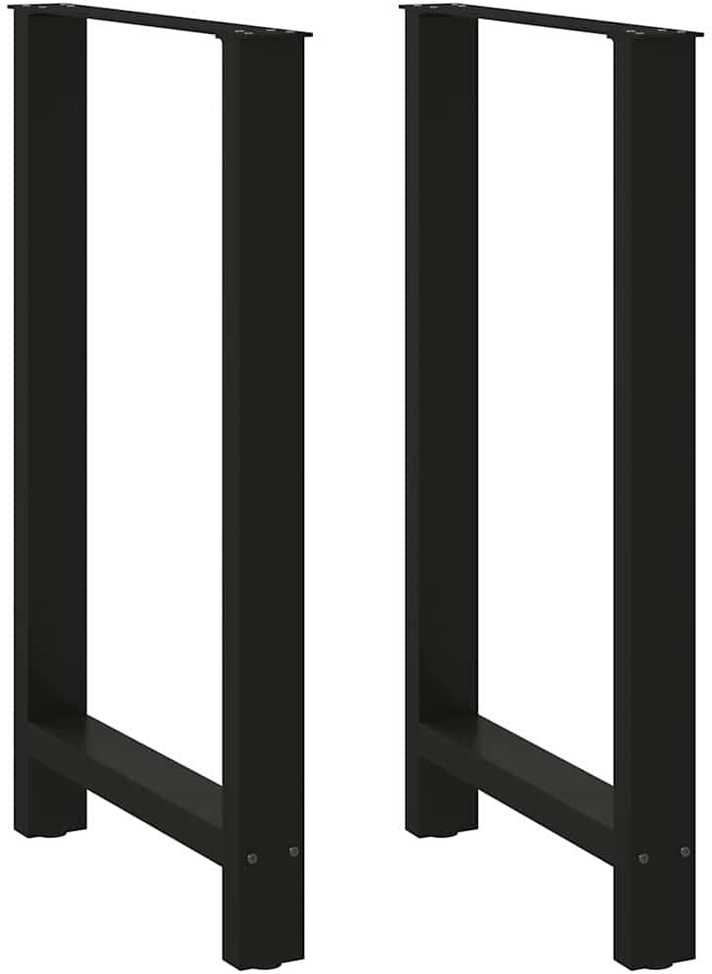 Baro stalo kojos, juodos, 2 vnt., 60x(100-101) cm, plienas