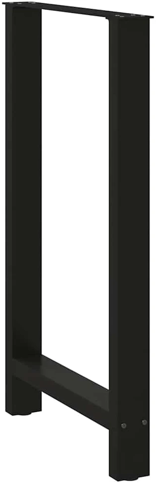 Baro stalo kojos, juodos, 2 vnt., 60x(100-101) cm, plienas