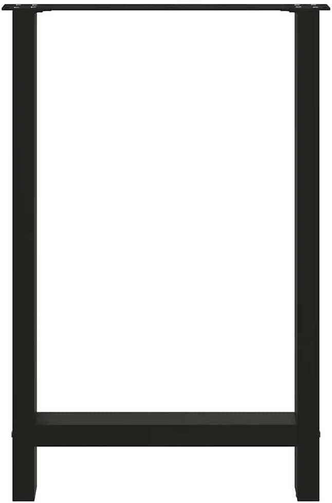 Baro stalo kojos, juodos, 2 vnt., 60x(90-91) cm, plienas