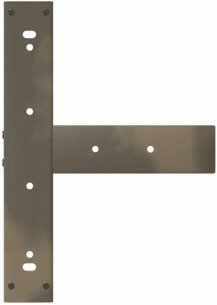 Baro stalo kojos, T formos, 2 vnt., juodos, 40x35x(100-101) cm, plienas