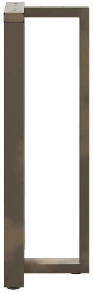 Baro stalo kojos, T formos, 2 vnt., juodos, 40x35x(110-111) cm, plienas