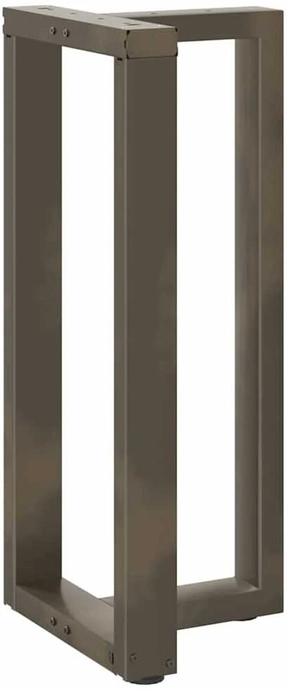 Baro stalo kojos, T formos, 2 vnt., juodos, 40x35x(90-91) cm, plienas