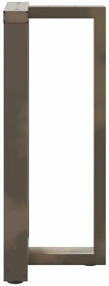 Baro stalo kojos, T formos, 2 vnt., juodos, 50x35x(90-91) cm, plienas