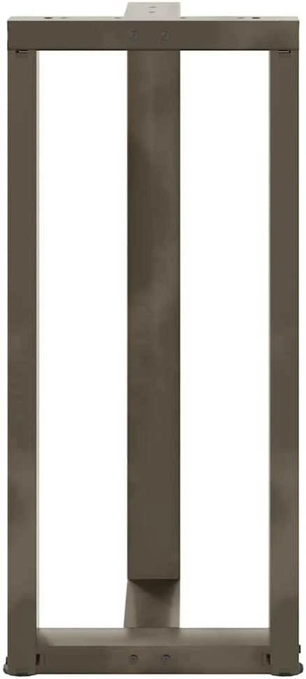 Baro stalo kojos, T formos, 2 vnt., juodos, 50x35x(90-91) cm, plienas
