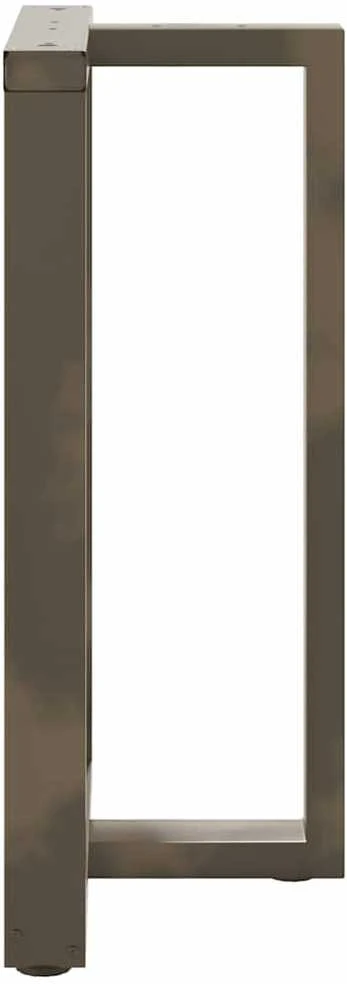Baro stalo kojos, T formos, 2 vnt., juodos, 60x35x(90-91) cm, plienas