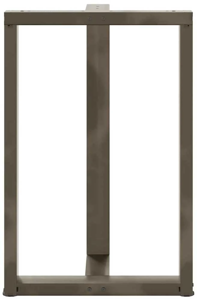 Baro stalo kojos, T formos, 2 vnt., juodos, 60x35x(90-91) cm, plienas