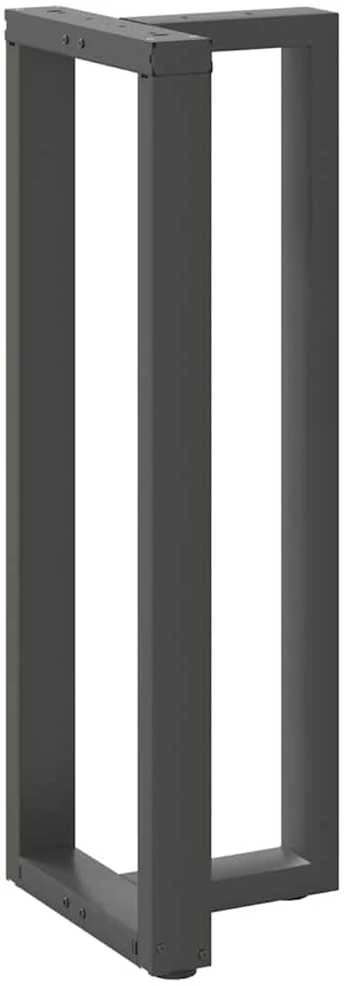 Baro stalo kojos, T formos, 2 vnt., antracito spalvos, 50x35x(110-111) cm, plienas