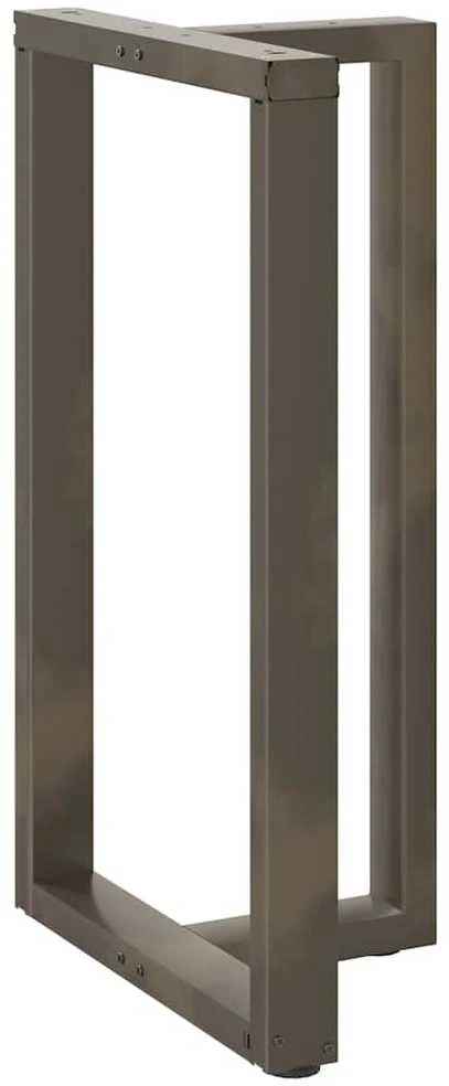 Baro stalo kojos, T formos, 2 vnt., juodos, 60x35x(100-101) cm, plienas