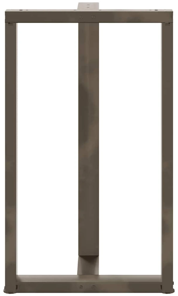 Baro stalo kojos, T formos, 2 vnt., juodos, 60x35x(100-101) cm, plienas