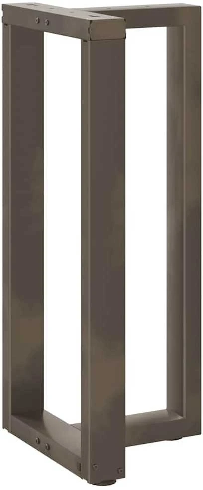 Baro stalo kojos, T formos, 2 vnt., juodos, 40x35x(90-91) cm, plienas