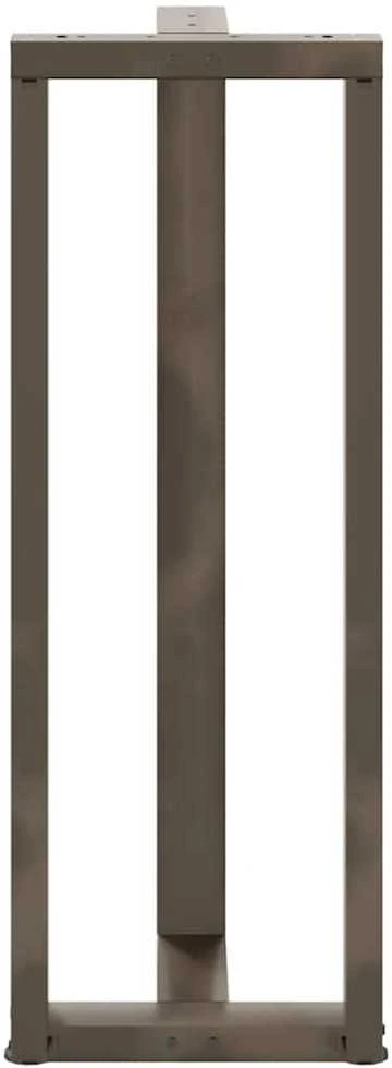 Baro stalo kojos, T formos, 2 vnt., juodos, 40x35x(110-111) cm, plienas