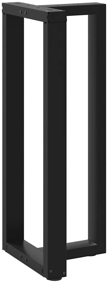 Baro stalo kojos, T formos, 2 vnt., juodos, 40x35x(100-101) cm, plienas