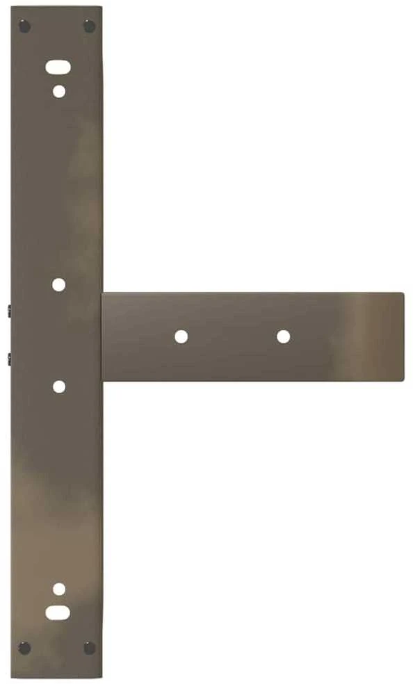 Baro stalo kojos, T formos, 2 vnt., juodos, 60x35x(100-101) cm, plienas