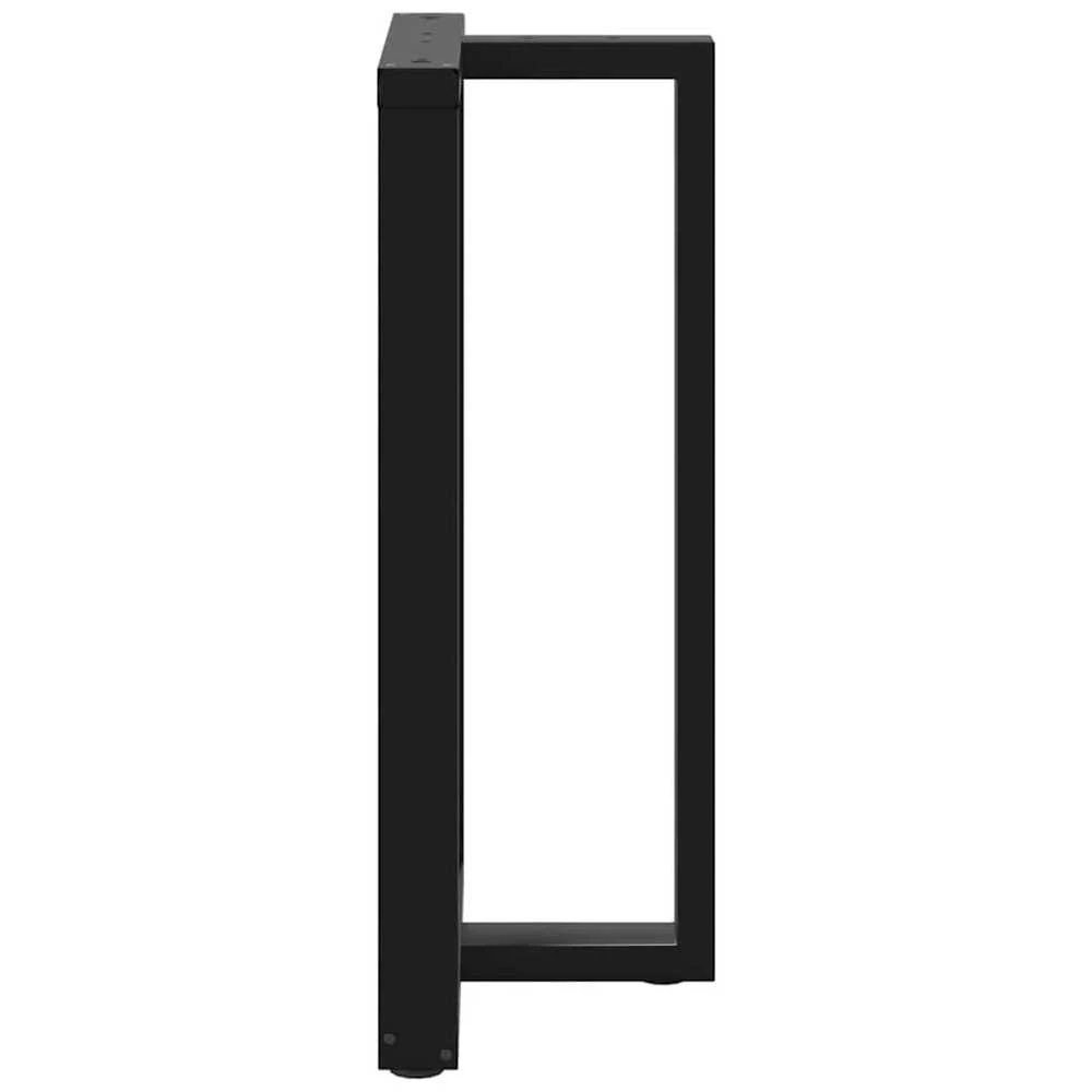 Baro stalo kojos, T formos, 2 vnt., juodos, 60x35x(100-101) cm, plienas
