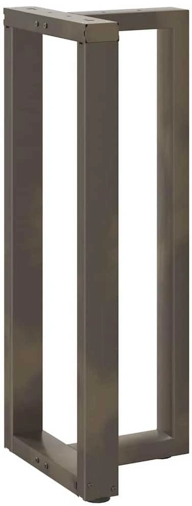 Baro stalo kojos, T formos, 2 vnt., juodos, 40x35x(100-101) cm, plienas