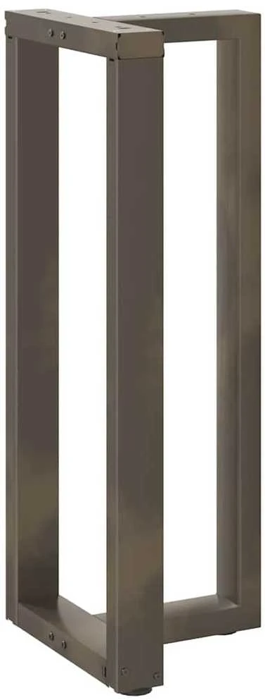 Baro stalo kojos, T formos, 2 vnt., juodos, 50x35x(100-101) cm, plienas