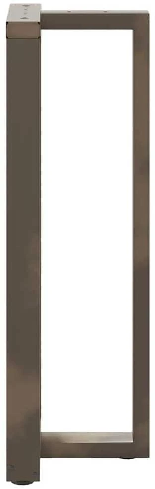 Baro stalo kojos, T formos, 2 vnt., juodos, 40x35x(110-111) cm, plienas
