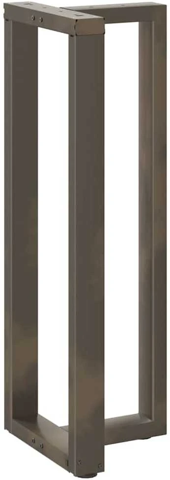 Baro stalo kojos, T formos, 2 vnt., juodos, 40x35x(110-111) cm, plienas
