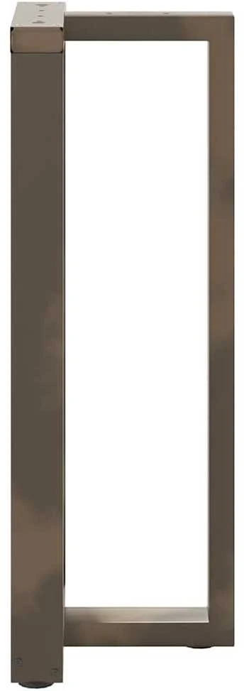 Baro stalo kojos, T formos, 2 vnt., juodos, 40x35x(100-101) cm, plienas