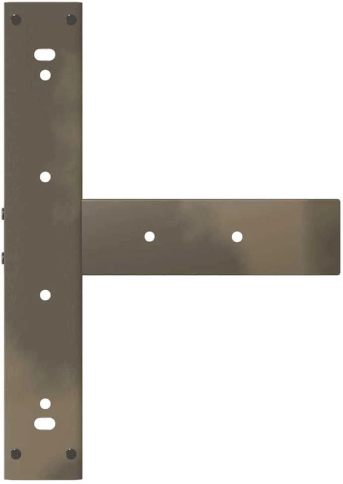 Baro stalo kojos, T formos, 2 vnt., juodos, 40x35x(100-101) cm, plienas