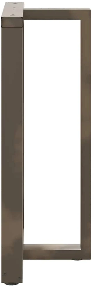 Baro stalo kojos, T formos, 2 vnt., juodos, 60x35x(100-101) cm, plienas