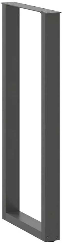 Baro stalo kojos, U formos, 2 vnt., antracito spalvos, 50x(110-111) cm, plienas