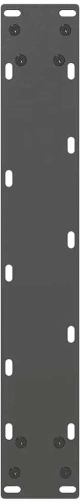Baro stalo kojos, U formos, 2 vnt., antracito spalvos, 50x(110-111) cm, plienas