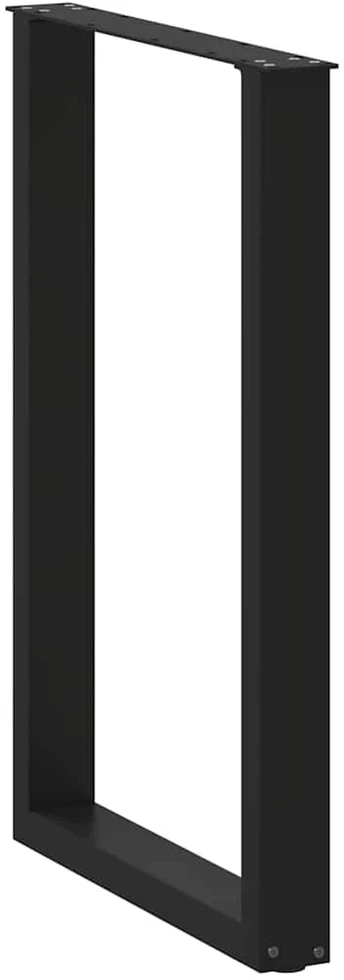 Baro stalo kojos, U formos, 2 vnt., juodos, 60x(90-91) cm, plienas