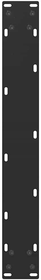 Baro stalo kojos, U formos, 2 vnt., juodos, 60x(90-91) cm, plienas
